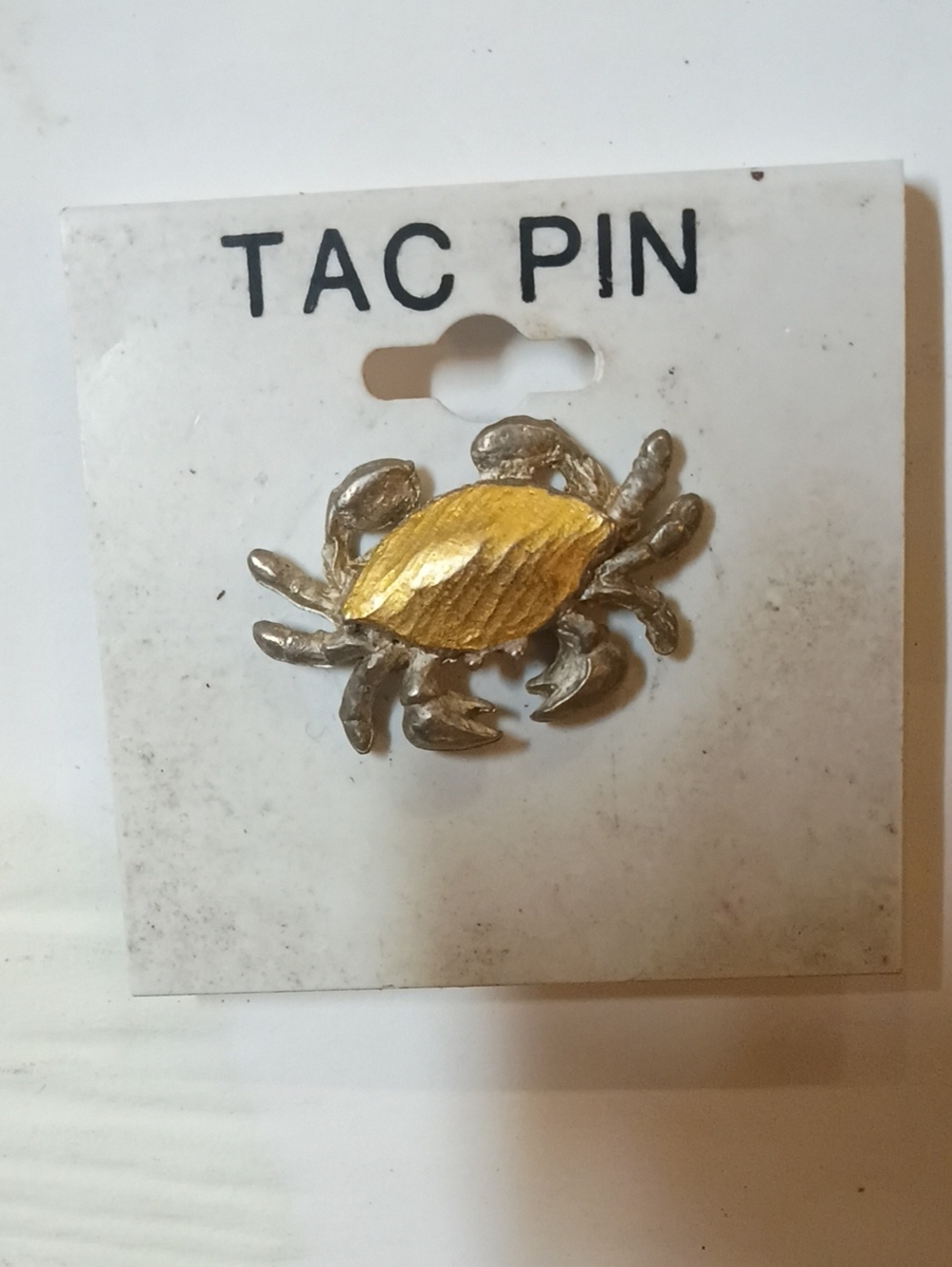 Crab Lapel Tac Pin in Gold and Silver - Men Accessories